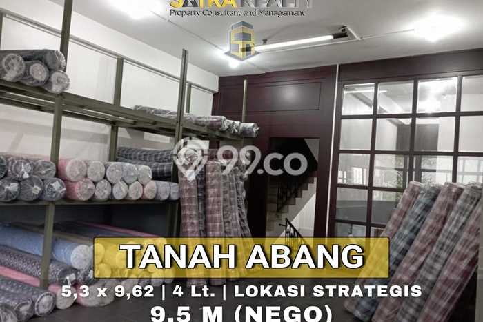 Untuk Dijual Ruko di Tanah Abang Jakarta Pusat LT 50m2 / LB 203m2 Untuk Dijual Ruko di Tanah Abang Jakarta Pusat LT 50m2 / LB 203m2