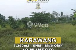 Tanah untuk Dijual Lokasi Karawang Barat, Karawang Luas 7390m2 SHM Tanah untuk Dijual Lokasi Karawang Barat, Karawang Luas 7390m2 SHM