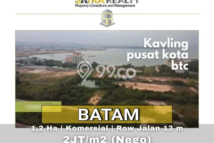 Tanah Dijual di Batam Seluas 12516m2 Strategis Tanah Dijual di Batam Seluas 12516m2 Strategis