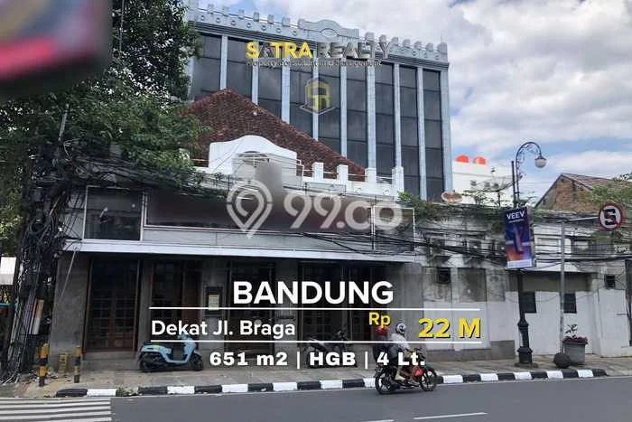 Untuk Dijual! Ruko di Braga Bandung LT 651m2 / LB 582m2 Kawasan Bisnis Untuk Dijual! Ruko di Braga Bandung LT 651m2 / LB 582m2 Kawasan Bisnis