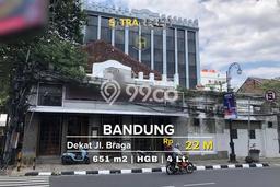 Untuk Dijual! Ruko di Braga Bandung LT 651m2 / LB 582m2 Kawasan Bisnis Untuk Dijual! Ruko di Braga Bandung LT 651m2 / LB 582m2 Kawasan Bisnis