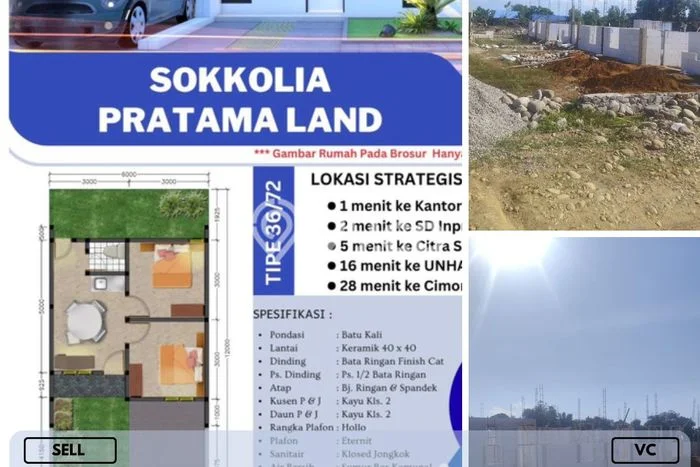 Rumah Murah Dijual Area Bontomarannu, Gowa Harga Rp 173 Juta Rumah Murah Dijual Area Bontomarannu, Gowa Harga Rp 173 Juta