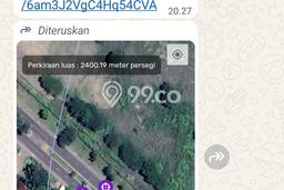 Tanah Strategis Dijual di Lombok Badung 2919m2 Tanah Strategis Dijual di Lombok Badung 2919m2