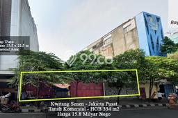 Tanah Dijual Lokasi Senen, Jakarta Pusat dengan Luas Tanah 334m2 dan Status - Tanah Dijual Lokasi Senen, Jakarta Pusat dengan Luas Tanah 334m2 dan Status -