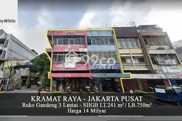 Untuk Dijual! Kantor di Kramat Jakarta Pusat LT 241m2 / LB 750m2 Kawasan Bisnis Untuk Dijual! Kantor di Kramat Jakarta Pusat LT 241m2 / LB 750m2 Kawasan Bisnis