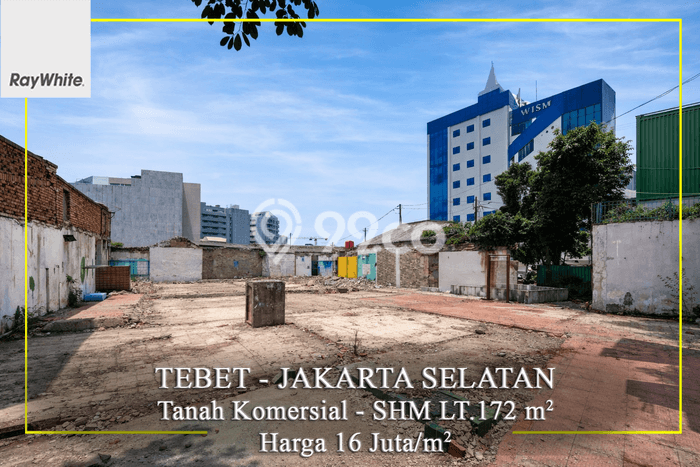 Kavling Tanah di Tebet Dijual Luas 172m2 Legalitas SHM Kavling Tanah di Tebet Dijual Luas 172m2 Legalitas SHM
