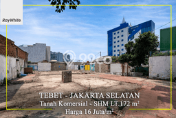 Kavling Tanah di Tebet Dijual Luas 172m2 Legalitas SHM Kavling Tanah di Tebet Dijual Luas 172m2 Legalitas SHM