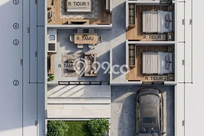 Rumah Minimalis 3 KT di Benoa Badung Semi Furnished Rumah Minimalis 3 KT di Benoa Badung Semi Furnished