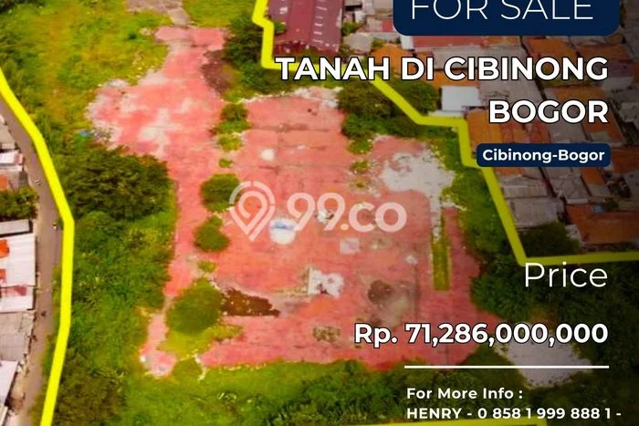 Tanah untuk Dijual di Cibinong Bogor Luas 11881m2 Tanah untuk Dijual di Cibinong Bogor Luas 11881m2