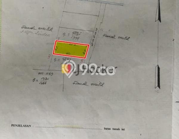 Land for sale at Tibubeneng, Canggu, strategic location, close to Berawa area Land for sale at Tibubeneng, Canggu, strategic location, close to Berawa area