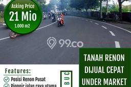 Dijual Tanah 1000m2 di Renon, Denpasar Dijual Tanah 1000m2 di Renon, Denpasar