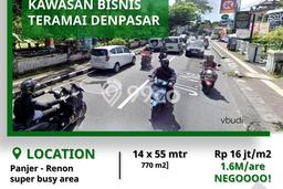 Untuk Dijual Tanah 770m2 di Panjer, Denpasar Untuk Dijual Tanah 770m2 di Panjer, Denpasar