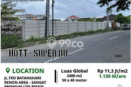 Untuk Dijual Tanah di Denpasar, Luas 2400m2 SHM Untuk Dijual Tanah di Denpasar, Luas 2400m2 SHM