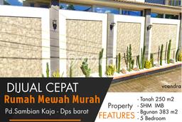 Hunian Eksklusif Dijual LT 250m2 di Denpasar Barat, Denpasar Hunian Eksklusif Dijual LT 250m2 di Denpasar Barat, Denpasar