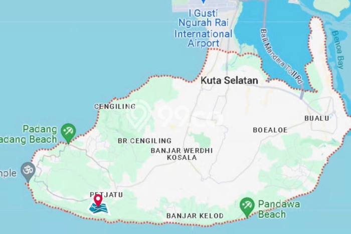 Untuk Disewa Tanah di Badung, Luas 1100m2 Area Berkembang Untuk Disewa Tanah di Badung, Luas 1100m2 Area Berkembang