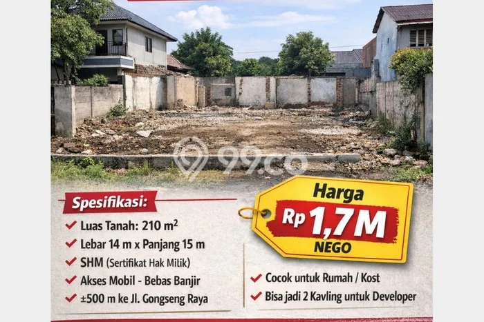 Lahan Dijual Lokasi Strategis di Jakarta Timur dengan Luas 210m2 Lahan Dijual Lokasi Strategis di Jakarta Timur dengan Luas 210m2