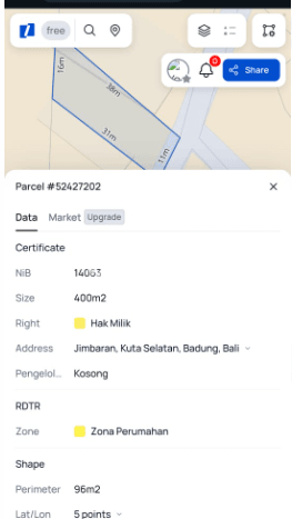 Dijual Tanah Lokasi Jimbaran, Badung Seluas 400m2 Dijual Tanah Lokasi Jimbaran, Badung Seluas 400m2