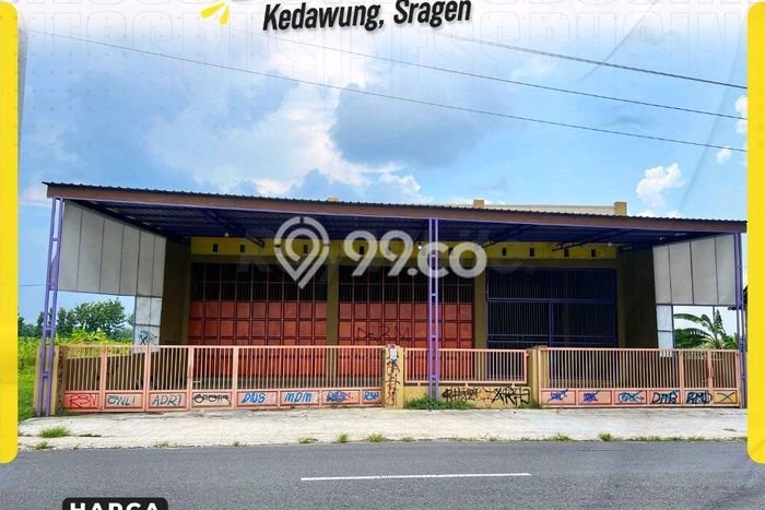 Gudang di Kedawung, Luas 478m2m², Pusat Komersial, Jalan Utama Gudang di Kedawung, Luas 478m2m², Pusat Komersial, Jalan Utama