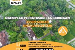 Tanah Dijual Lokasi Ngemplak, Sleman dengan Luas Tanah 680m2 dan Status SHM Tanah Dijual Lokasi Ngemplak, Sleman dengan Luas Tanah 680m2 dan Status SHM