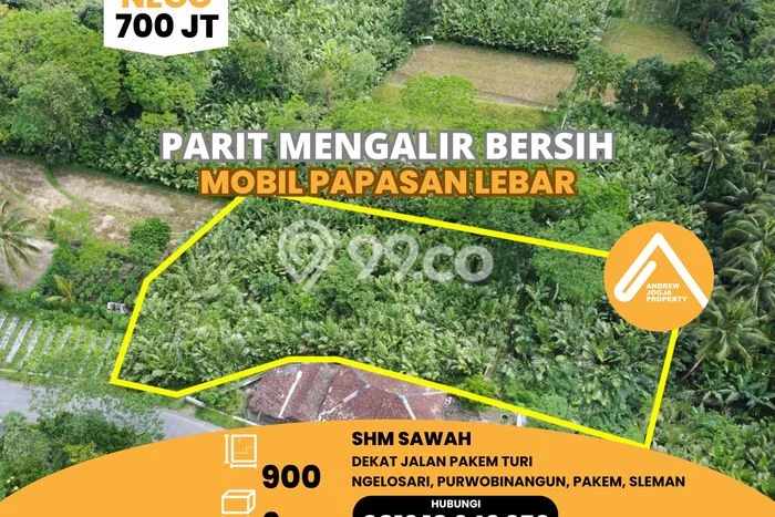 Tanah di Pakem, Sleman Luas 995m2 Dijual Segera Tanah di Pakem, Sleman Luas 995m2 Dijual Segera