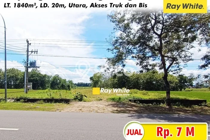 Disewakan Tanah Seluas 1840m2 di Karangpandan, Karanganyar Disewakan Tanah Seluas 1840m2 di Karangpandan, Karanganyar
