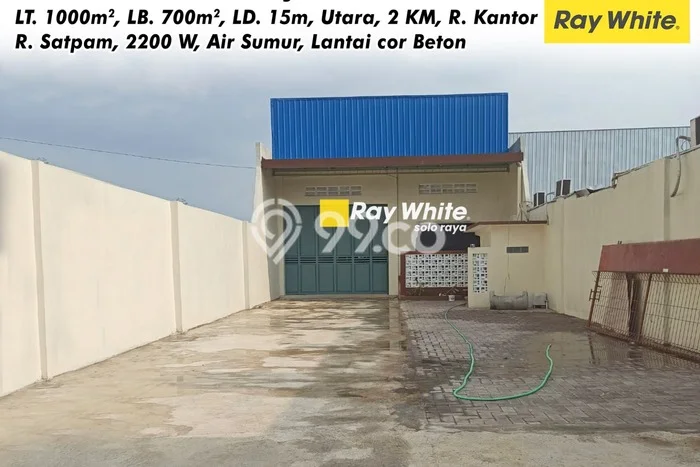 Gudang Disewakan Cepat di Gatak Sukoharjo LB 700m2 Gudang Disewakan Cepat di Gatak Sukoharjo LB 700m2