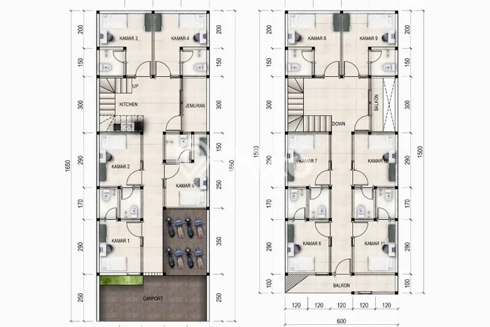 Rumah Kost untuk Dijual di Tembalang dengan 11 KT, 11 KM, Luas 175m2 Rumah Kost untuk Dijual di Tembalang dengan 11 KT, 11 KM, Luas 175m2