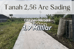 Kavling Tanah untuk Dijual di Sading, Badung, Luas 256m2 Kavling Tanah untuk Dijual di Sading, Badung, Luas 256m2
