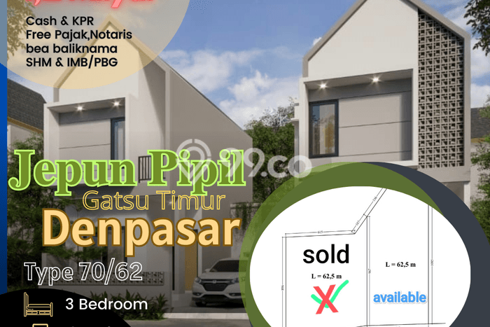 Rumah Modern 3 KT di Penatih Denpasar Semi Furnished Rumah Modern 3 KT di Penatih Denpasar Semi Furnished