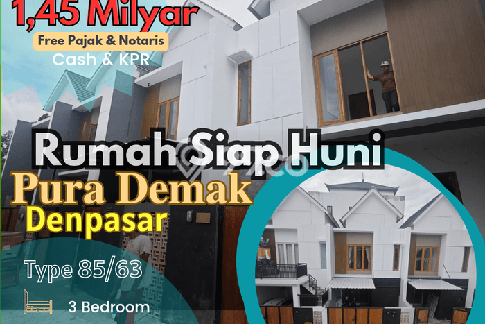 Rumah LT 63m² / LB 85m² Area Strategis di Pemecutan, Denpasar Rumah LT 63m² / LB 85m² Area Strategis di Pemecutan, Denpasar