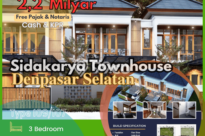 Rumah Modern 3 KT LT 109m2 di Sidakarya Rumah Modern 3 KT LT 109m2 di Sidakarya