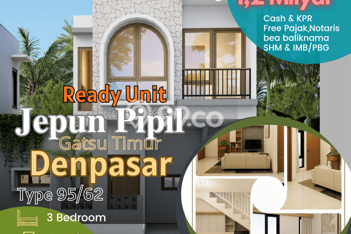 Rumah Minimalis 3 Kamar LT 62m2 di Penatih Rumah Minimalis 3 Kamar LT 62m2 di Penatih
