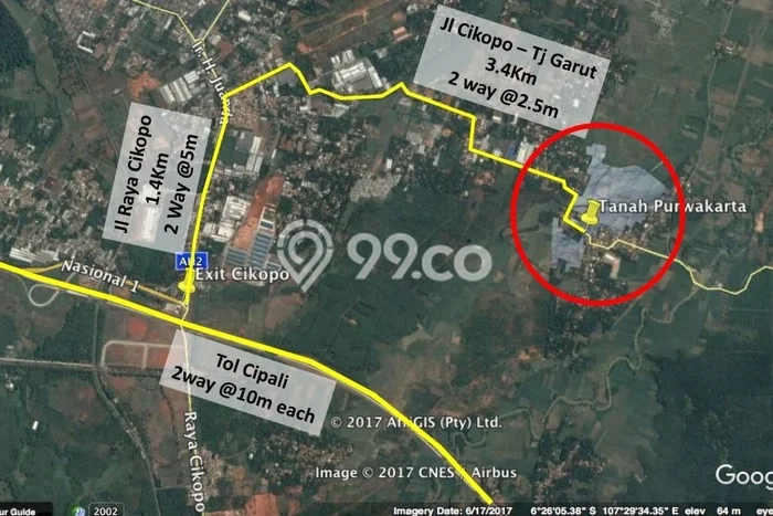 Tanah Dijual Lokasi Bungursari, Purwakarta dengan Luas Tanah 300000m2 dan Status - Tanah Dijual Lokasi Bungursari, Purwakarta dengan Luas Tanah 300000m2 dan Status -