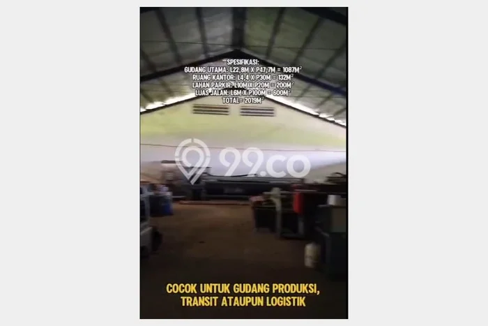 FOR RENT! Gudang di Dadap Cocok untuk Bisnis 1991m2 FOR RENT! Gudang di Dadap Cocok untuk Bisnis 1991m2