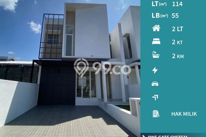 Rumah Modern Minimalis 2 Kamar Siap Huni di Blimbing Rumah Modern Minimalis 2 Kamar Siap Huni di Blimbing