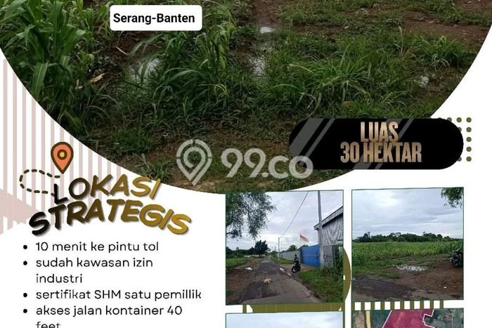 Tanah untuk Dijual di Serang Serang Luas 300000m2 Tanah untuk Dijual di Serang Serang Luas 300000m2
