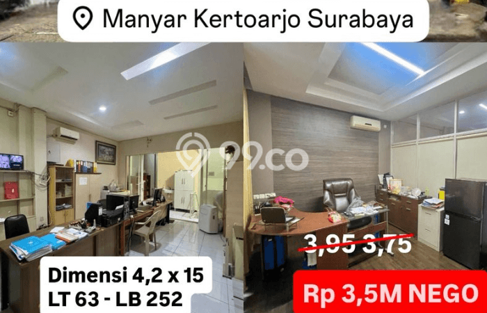Ruko Bagus LT 63m2 LB 252m2 Dijual di Mulyorejo Surabaya Ruko Bagus LT 63m2 LB 252m2 Dijual di Mulyorejo Surabaya