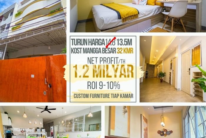 Cocok Untuk Investasi! For Sale Kost di Mangga Dua 32 Kamar Cocok Untuk Investasi! For Sale Kost di Mangga Dua 32 Kamar