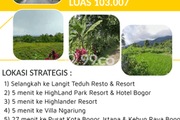 Lahan Strategis di Tamansari Dijual dengan Luas 103007m2 Lahan Strategis di Tamansari Dijual dengan Luas 103007m2