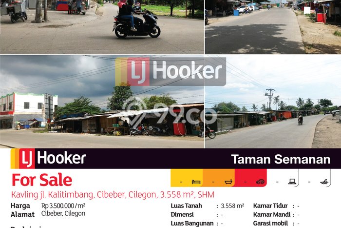 Jual Tanah di Cilegon Indah, Luas 3558m², Area Potensial, Kontur Rata Jual Tanah di Cilegon Indah, Luas 3558m², Area Potensial, Kontur Rata