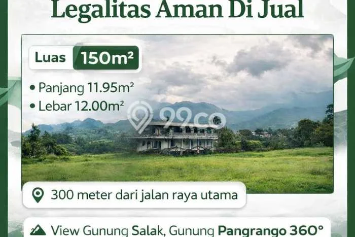Dijual Tanah di Cisarua Bogor Luas 150m2 - Dijual Tanah di Cisarua Bogor Luas 150m2 -