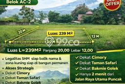Jarang Ada! Tanah di Cisarua Punya Luas 239m2 - Jarang Ada! Tanah di Cisarua Punya Luas 239m2 -