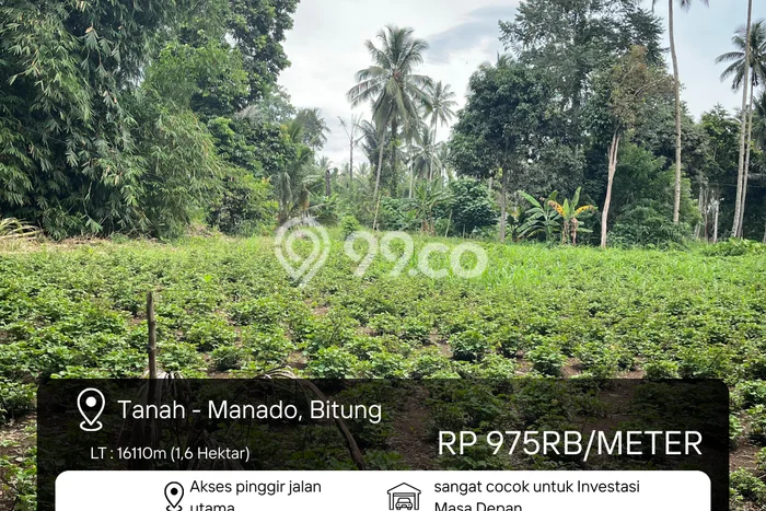 Dijual Tanah Lokasi Bitung Utara, Bitung Seluas 16110m2 Dijual Tanah Lokasi Bitung Utara, Bitung Seluas 16110m2