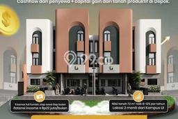 Unit Kost Dijual di Kukusan dengan 10 Kamar Area Strategis Unit Kost Dijual di Kukusan dengan 10 Kamar Area Strategis
