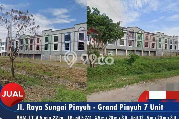 Ruko Kawasan Bisnis di Sungai Pinyuh, Luas 270m², Jalan Utama Ruko Kawasan Bisnis di Sungai Pinyuh, Luas 270m², Jalan Utama