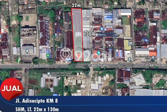Tanah untuk Dijual di Kubu Kubu Raya Luas 2880m2 Tanah untuk Dijual di Kubu Kubu Raya Luas 2880m2
