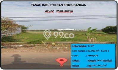 Dijual Tanah Area Premium di Ligung, Luas 12000m², Cocok untuk Investasi Dijual Tanah Area Premium di Ligung, Luas 12000m², Cocok untuk Investasi