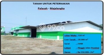 Tanah Lokasi Potensial di Palasah, Luas 20000m², Akses ke Pusat Kota Tanah Lokasi Potensial di Palasah, Luas 20000m², Akses ke Pusat Kota