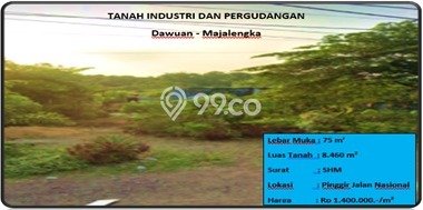 Tanah di Dawuan, Luas 8460m², Dekat Dawuan, Majalengka, Majalengka Tanah di Dawuan, Luas 8460m², Dekat Dawuan, Majalengka, Majalengka