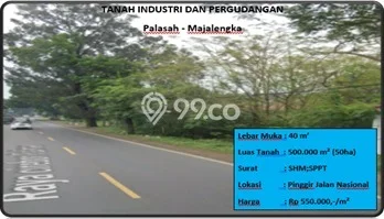 Tanah Kawasan Palasah, Luas 500000m², Area Komersial Tanah Kawasan Palasah, Luas 500000m², Area Komersial